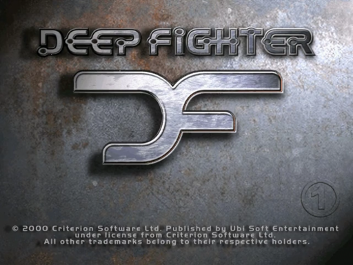 Deep Fighter title screen for Sega Dreamcast